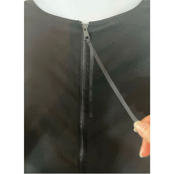 Lane Bryant Women Top Plus Size 18/20 Solid Black Flowy 3/4-Wide Sleeve Boho - Picture 8 of 15